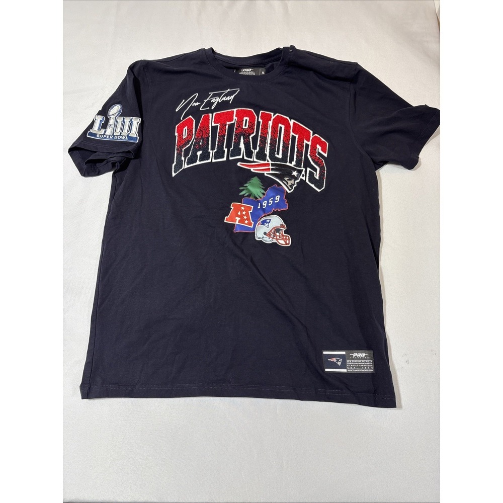 Pro Standard New England Patriots T Shirt Patches Luxury Collection Stretch‎ XL